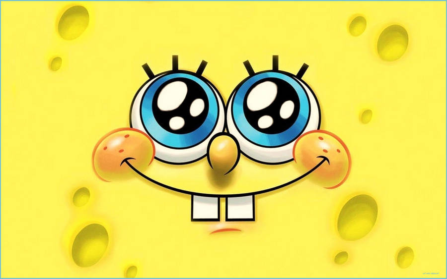 Spongebob Squarepants Smiling Funny Cartoon Wallpaper
