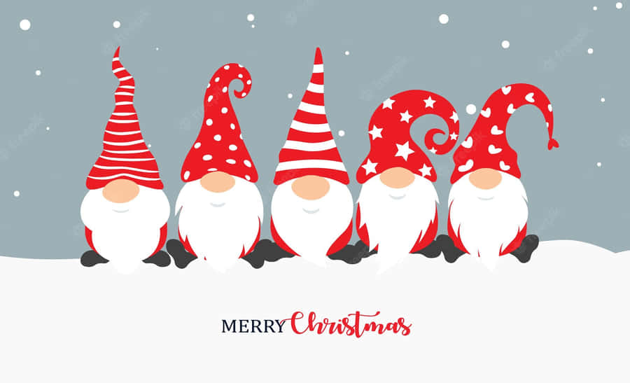 Spread Holiday Cheer With A Warm Christmas Gnome Wallpaper