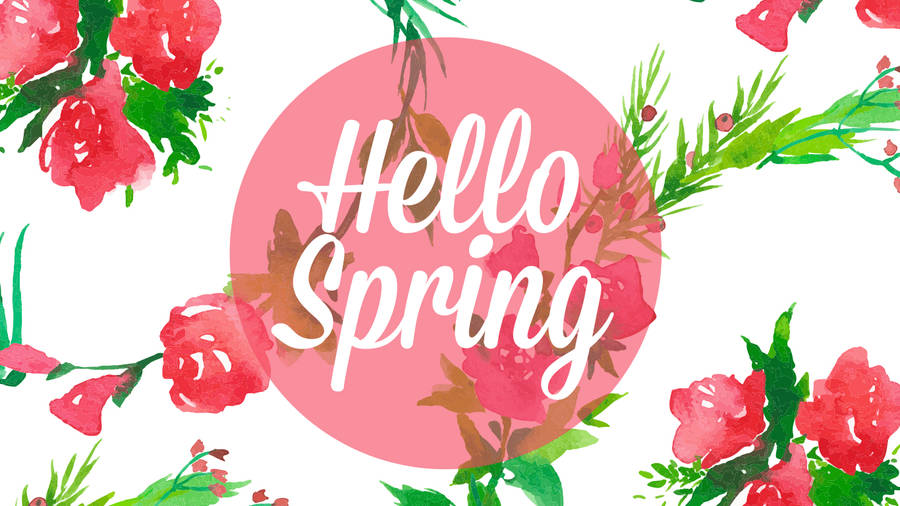 Spring Desktop Greeting Poster Wallpaper