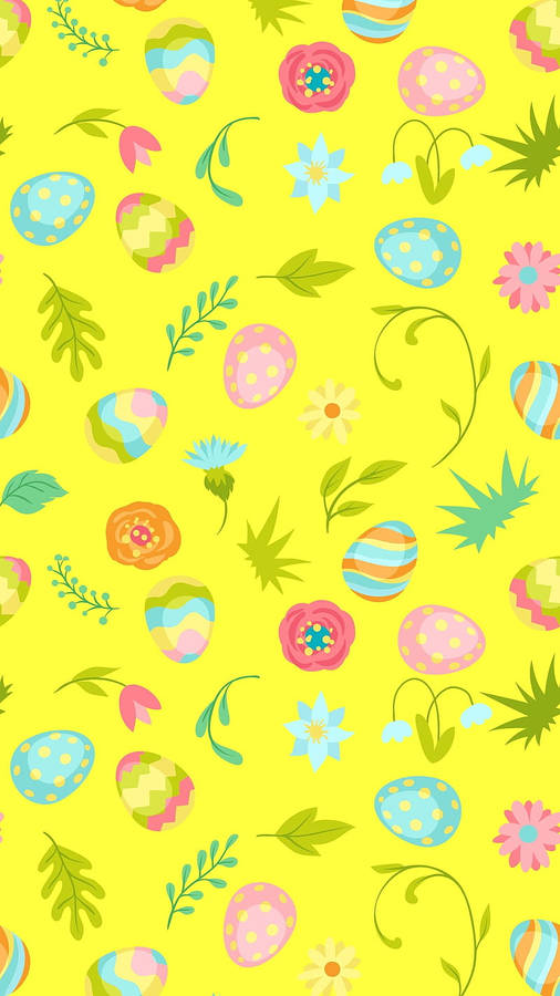 Spring Iphone Easter Eggs Wallpaper