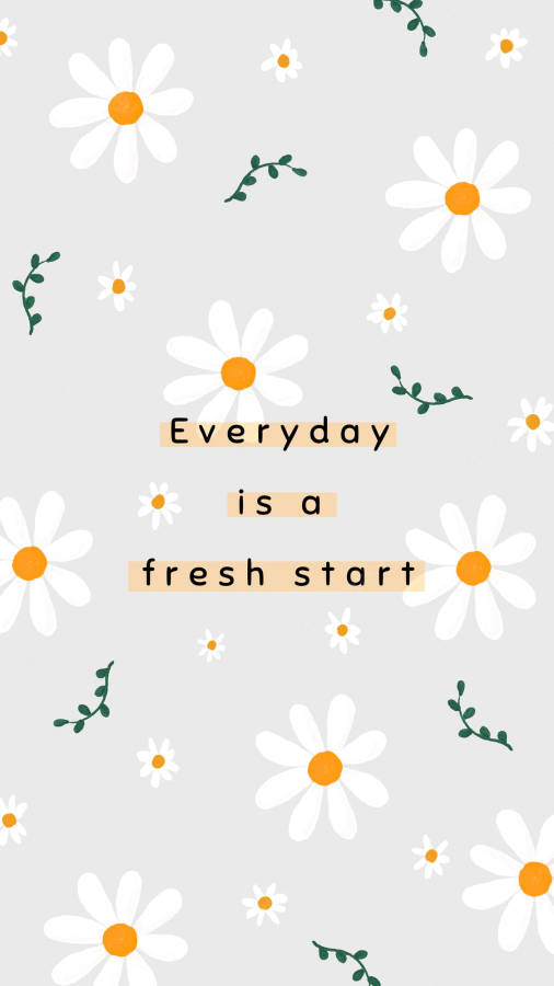 Spring Iphone Fresh Start Quote Wallpaper