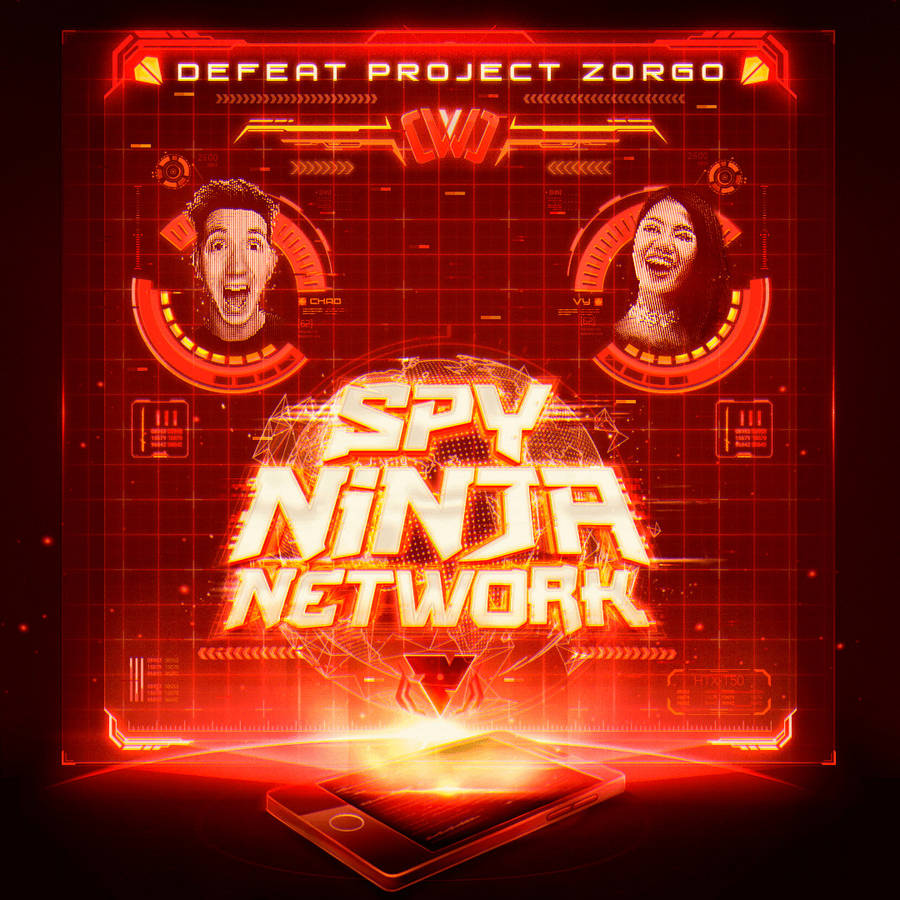 Spy Ninja Network Techy Graphic Wallpaper
