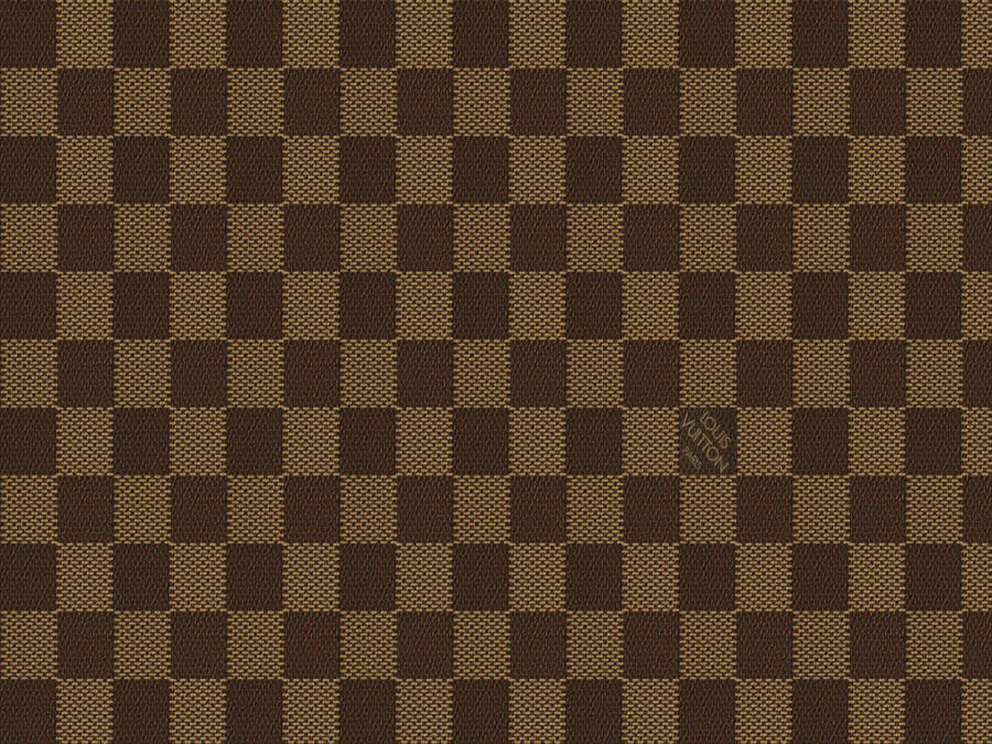 Square Louis Vuitton Vintage Checkered Wallpaper