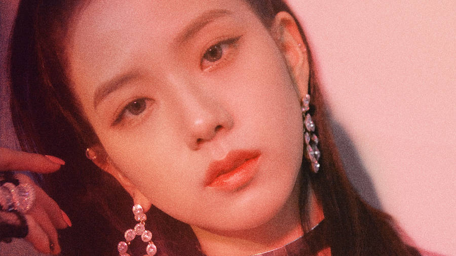 Square Up Jisoo Photoshoot Wallpaper