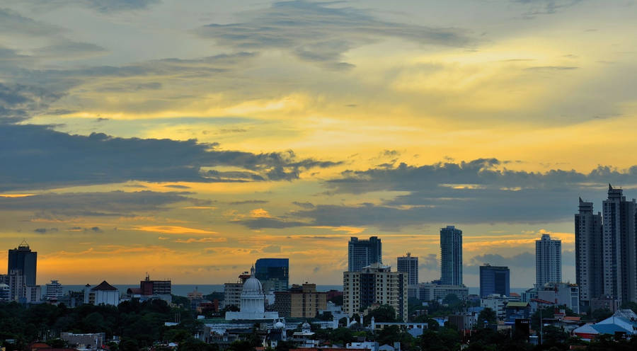 Sri Lanka Colombo City Sunrise Wallpaper