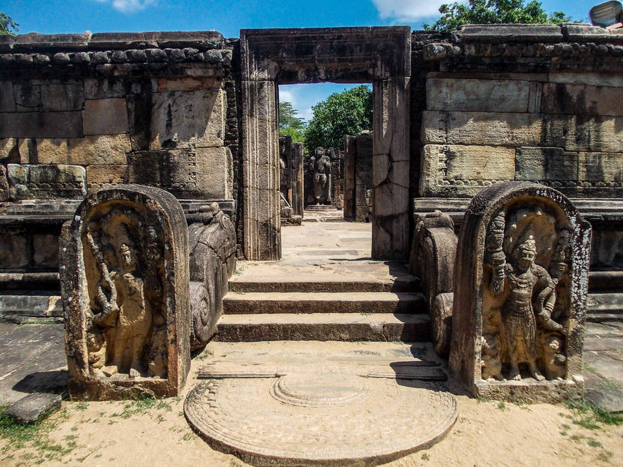 Sri Lanka Polonnaruwa Hatadage Wallpaper