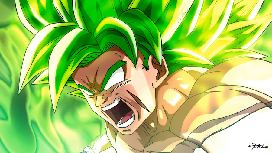 Ssj Broly Full Power Fan Art Wallpaper