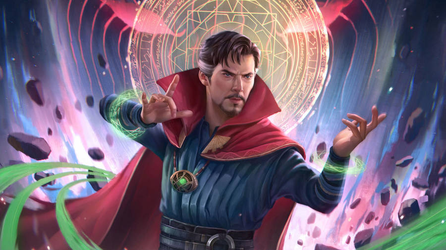 Ssuperhero Doctor Strange Casting A Spell Wallpaper