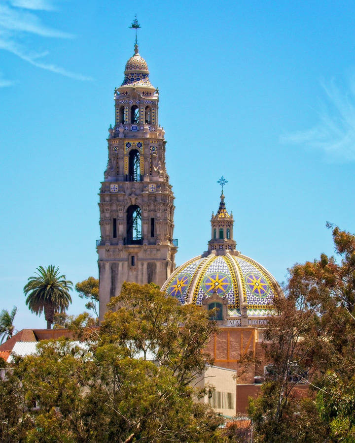 St Francis Chapel At Balboa Park Wallpaper