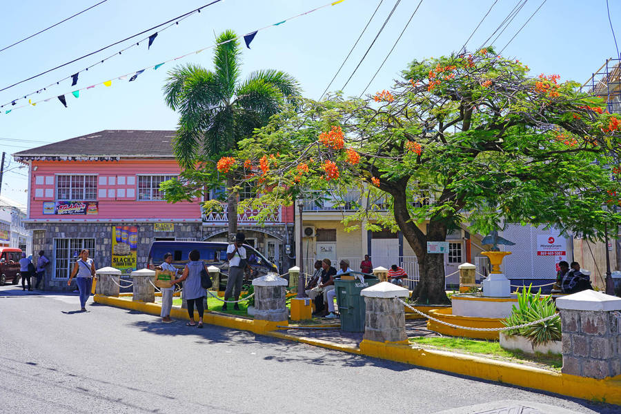 St Kitts And Nevis Streets Wallpaper