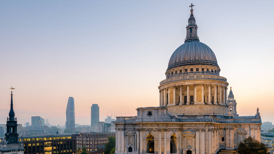 St Paul Cathedral During Sunset Wallpaper