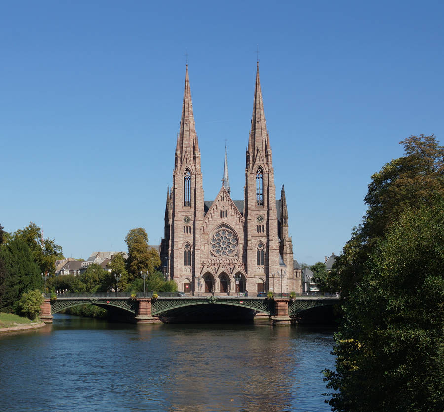 St. Paul's Strasbourg Church Wallpaper