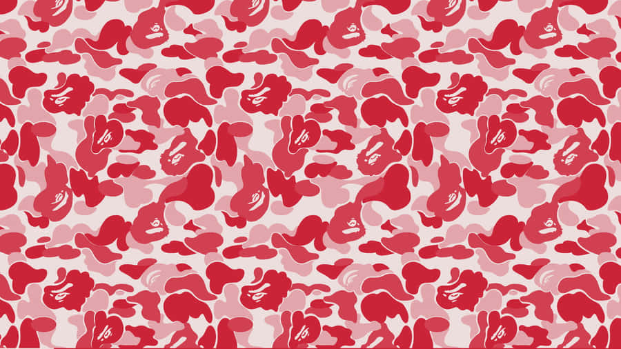Stand Out In Red Bape Clothing Wallpaper
