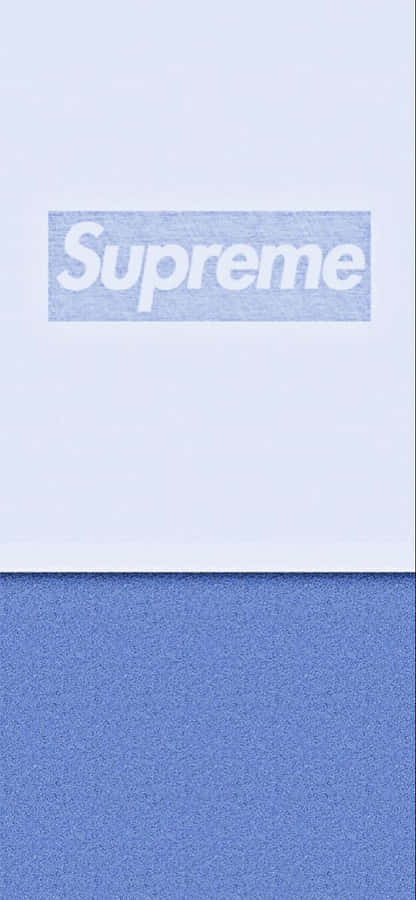 Stand Out In Style With Blue Supreme Wallpaper