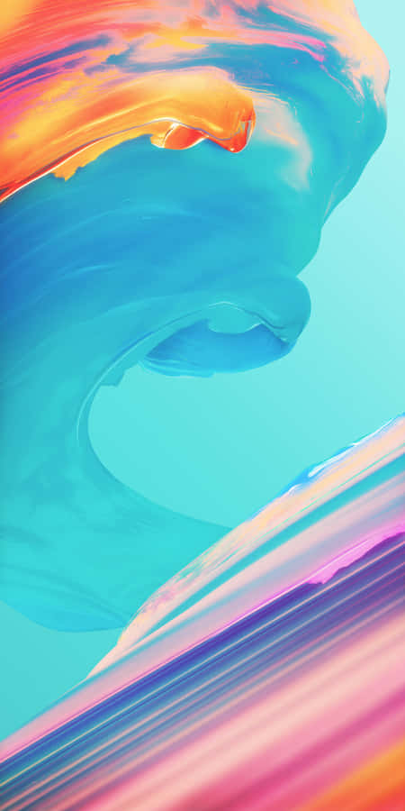 Standard Watercolor Waves Wallpaper