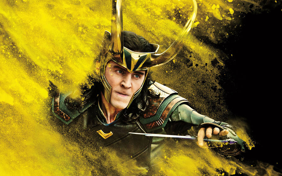 Standing In Yellow, Loki The Mischievous God Wallpaper