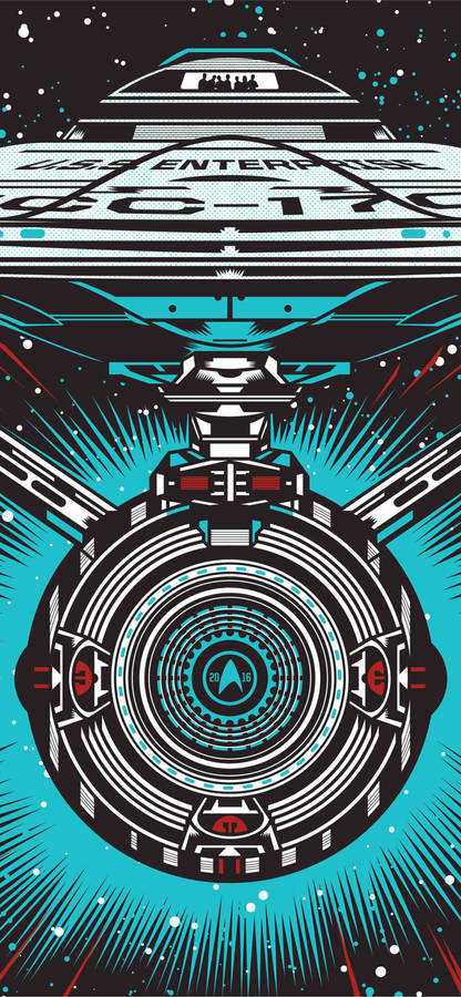 Star Trek Iphone Retro Art Wallpaper