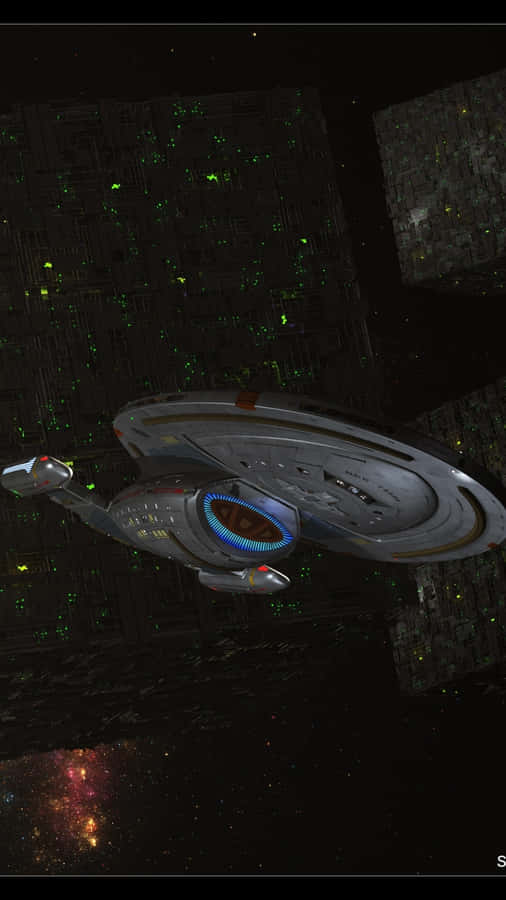 Star Trek Phone Enterprise Space Objects Wallpaper
