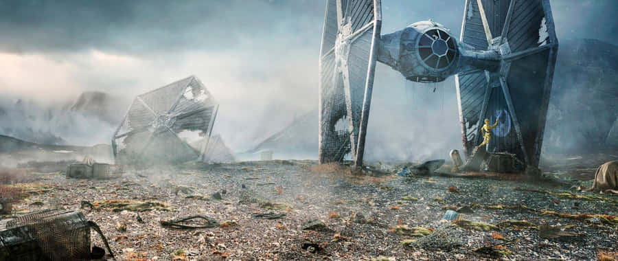 Star Wars 2560 X 1080 Tie Fighter Jet Wallpaper