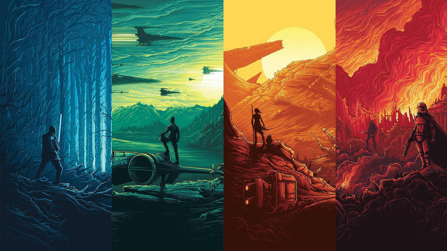 Star Wars Vector Art Wallpaper
