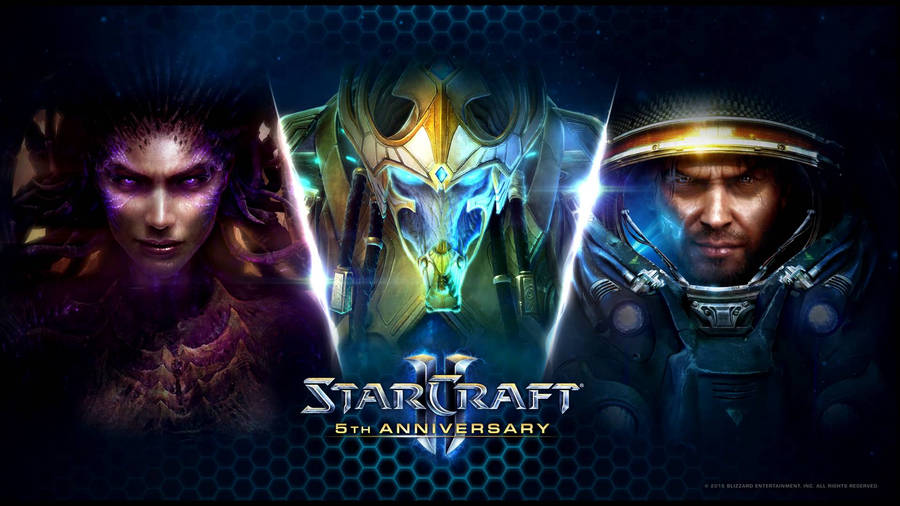 Starcraft Fifth Anniversary Wallpaper