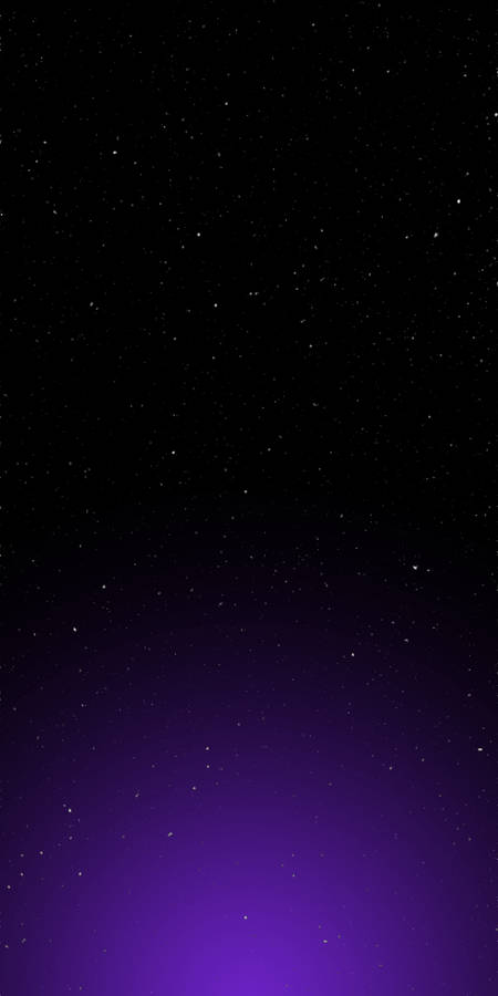 Starry Black And Purple Aesthetic Sky Wallpaper