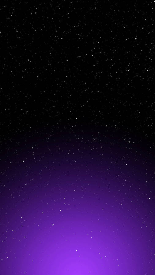 Starry Black And Purple Phone Wallpaper