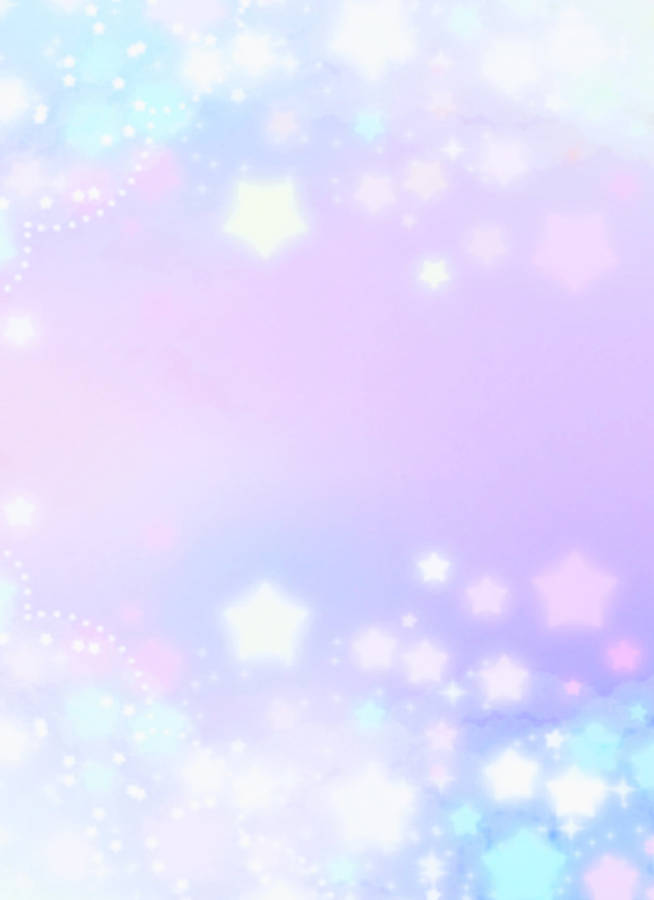 Starry Cute Pastel Colors Wallpaper