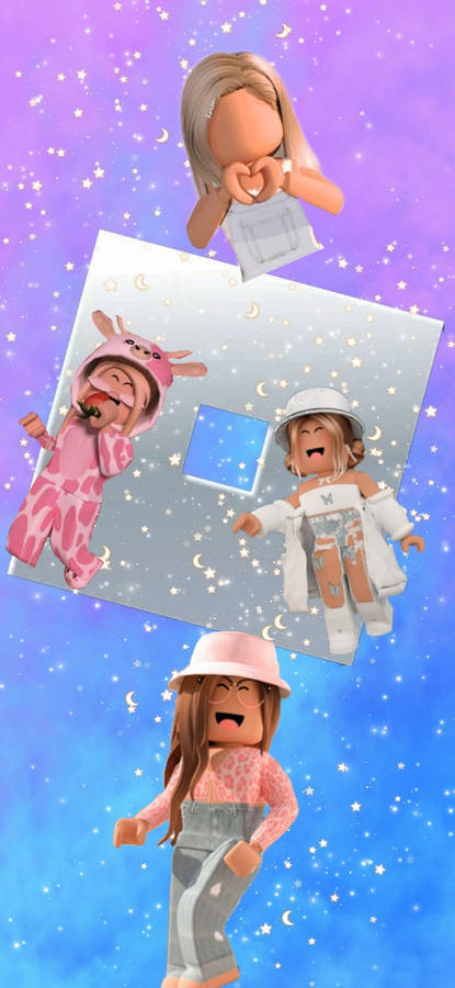 Starry Girl Roblox Character Wallpaper