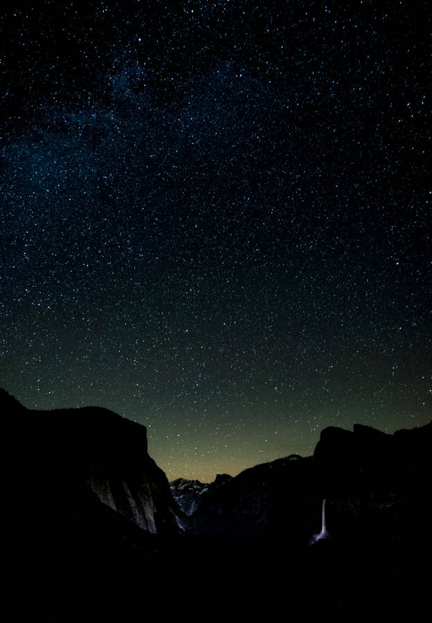 Starry Night - A Wondrous Glimpse Of A Cosmic Art Wallpaper
