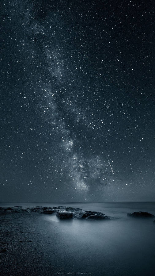 Starry Night At Sea Screen Saver Wallpaper