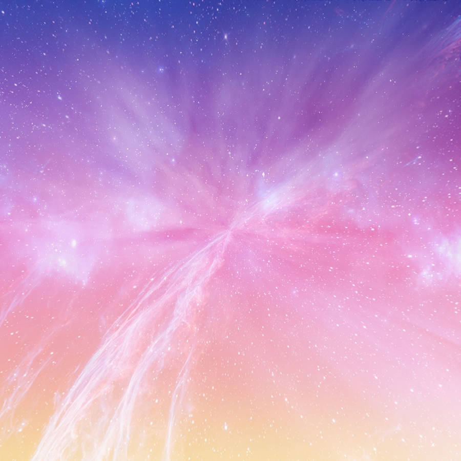 Starry Pastel Galaxy Purple Gradient Wallpaper