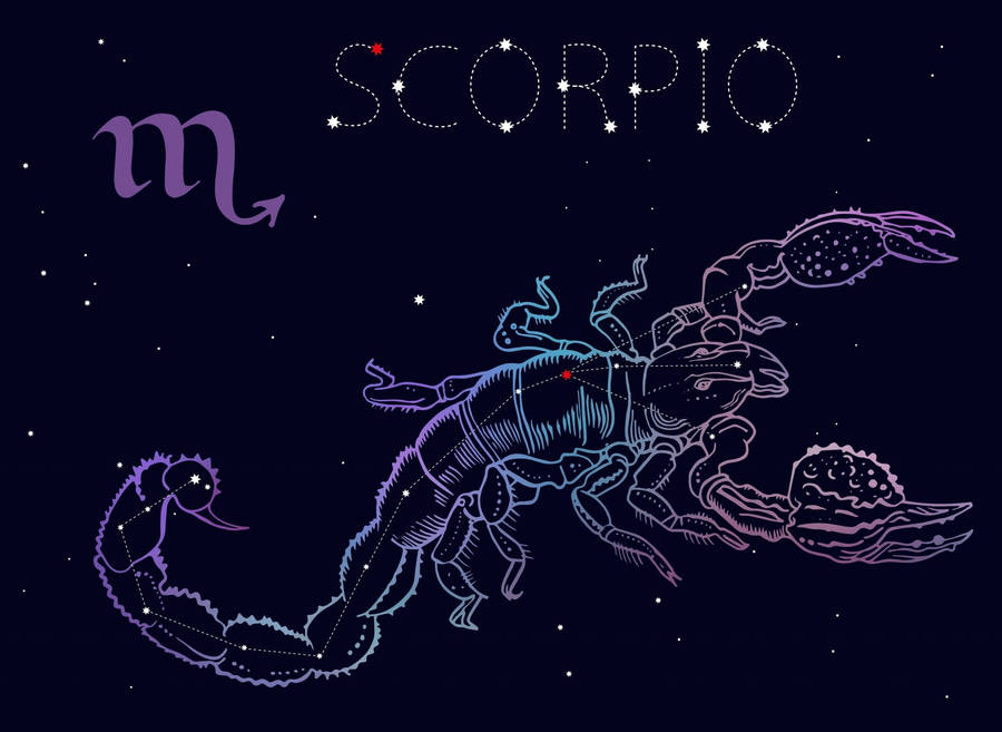 Starry Scorpio Aesthetic Wallpaper