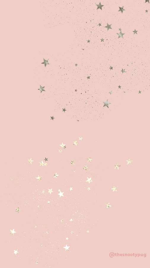 Stars Rose Gold Tumblr Wallpaper