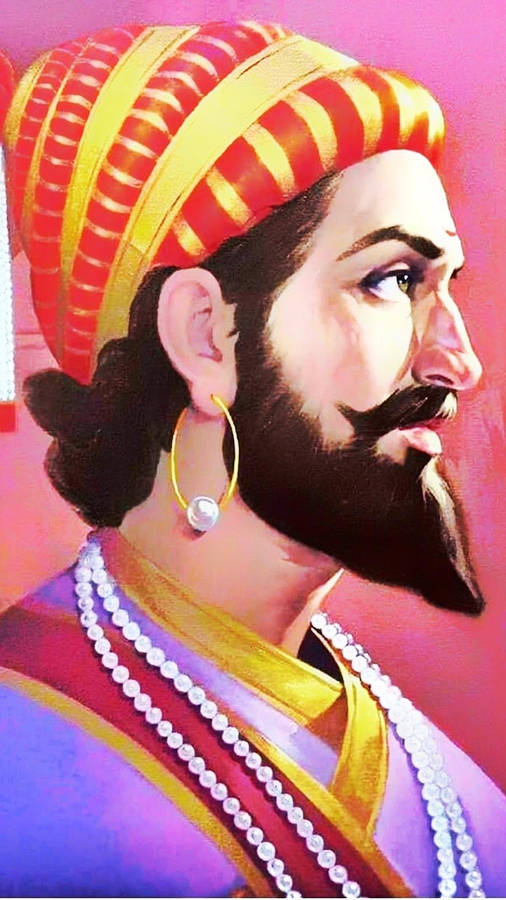 Stately Portrayal Of Chhatrapati Shivaji Maharaj Wallpaper