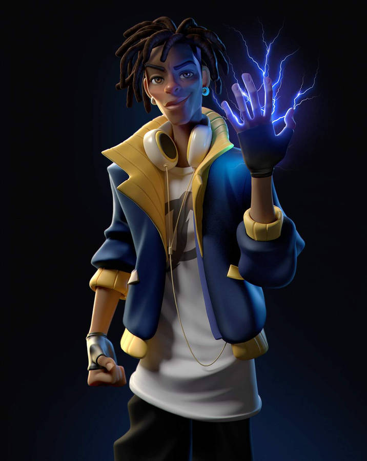 Static Shock 3d Art Wallpaper