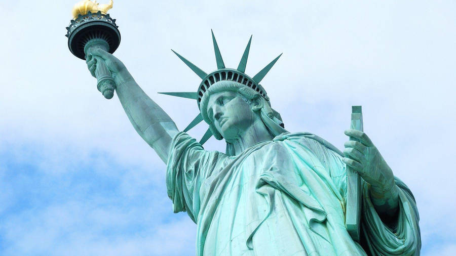 Statue Of Liberty Blue-green Wallpaper