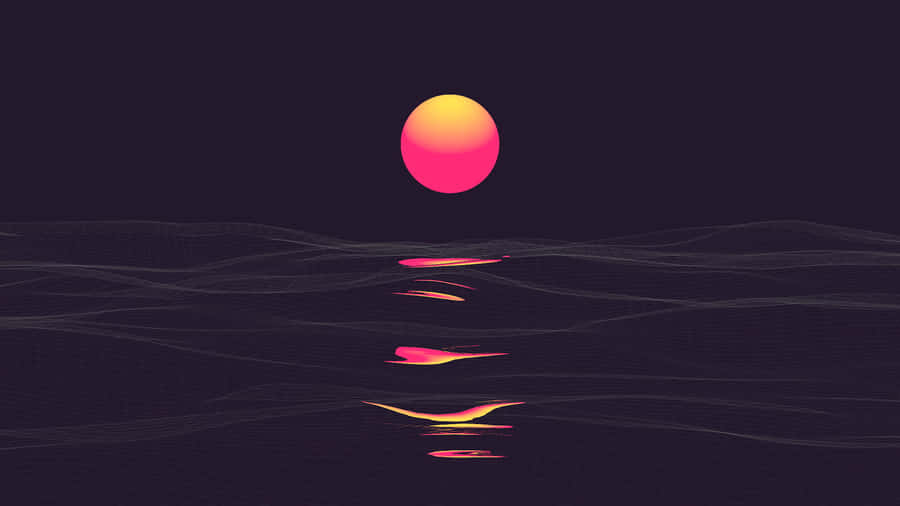 Stay Visionary With The Vaporwave Tablet Wallpaper