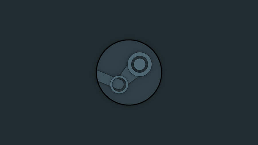 Steam Platform Logo Dark Background Wallpaper