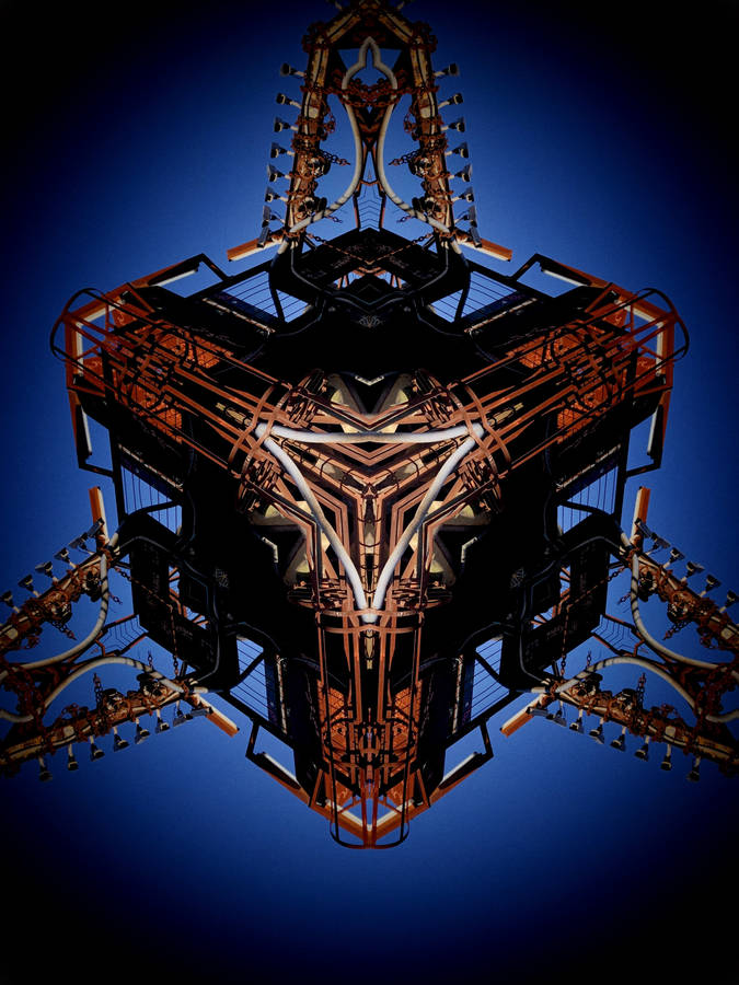 Steampunk 3d Mechanical Cube Wallpaper