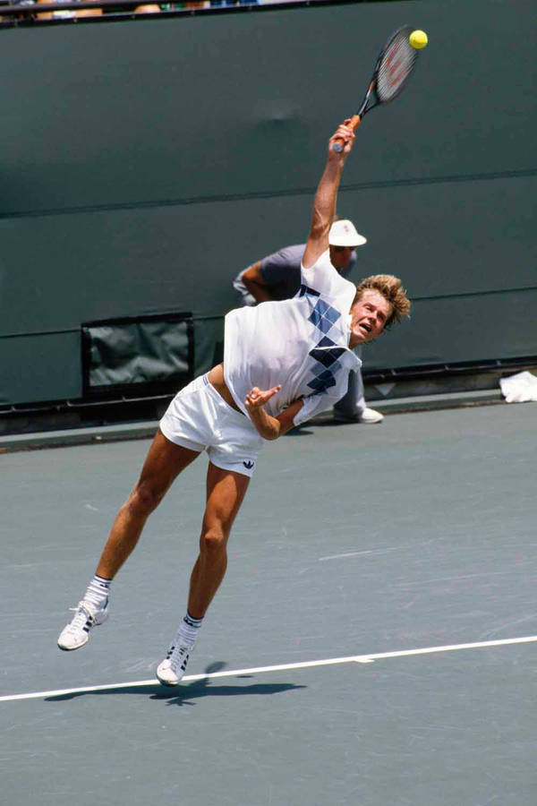 Stefan Edberg Serve Poster Wallpaper