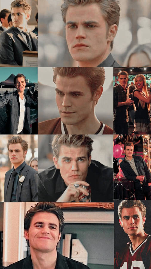 Stefan Salvatore Fan Collage Wallpaper