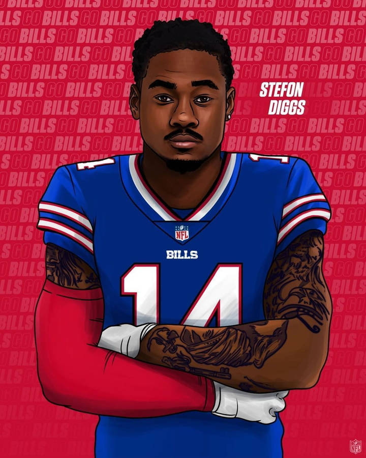 Stefon Diggs Photo Artwork Wallpaper