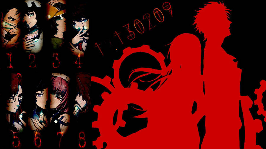 Steins Gate Makise And Okabe Silhouette Wallpaper