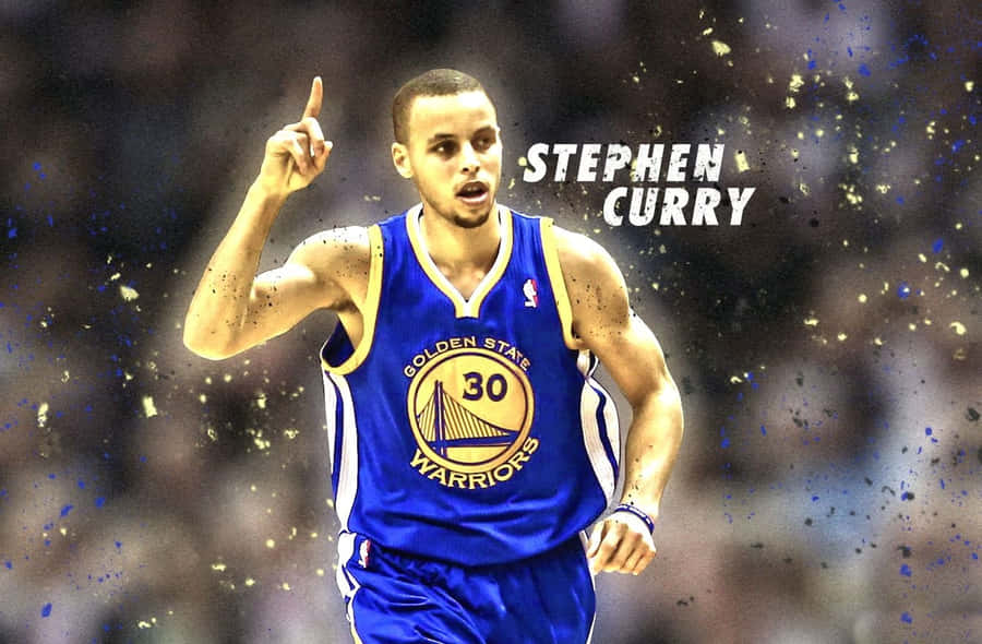 Stephen Curry Looks Cool In Golden State Warriors Uniform Wallpaper