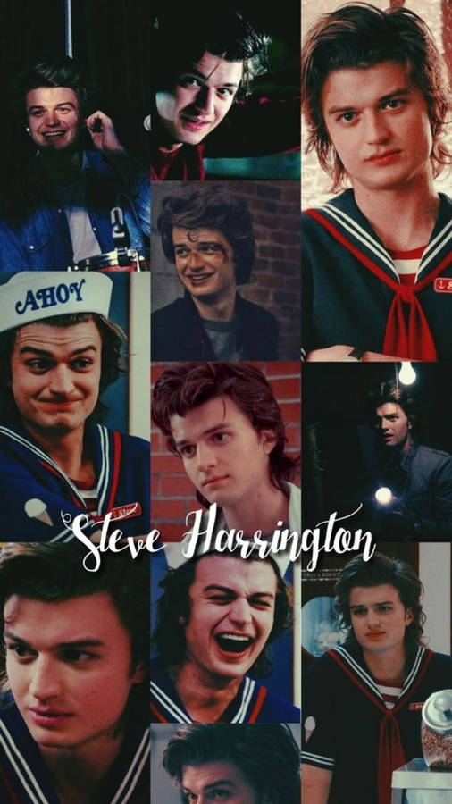 Steve Harrington Stranger Things Impressive Collage Wallpaper