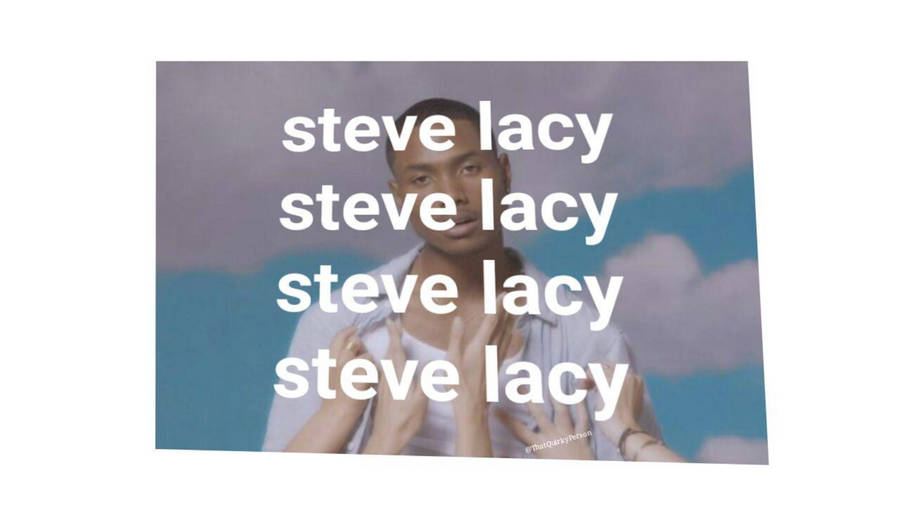 Steve Lacy With Clouds Behind Him Wallpaper