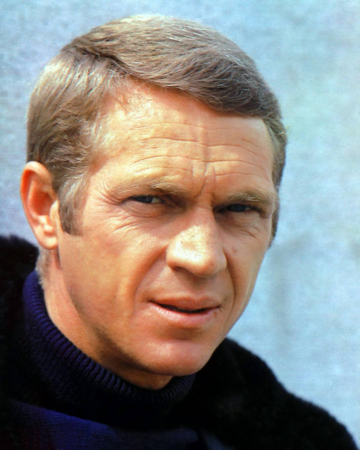 Steve Mcqueen As Bullitt Portrait 1968 Wallpaper