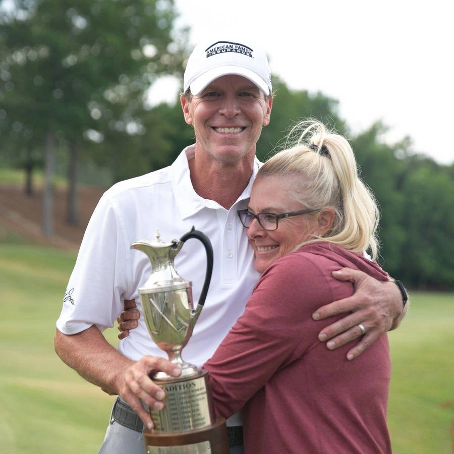 Steve Stricker And His Wife Wallpaper