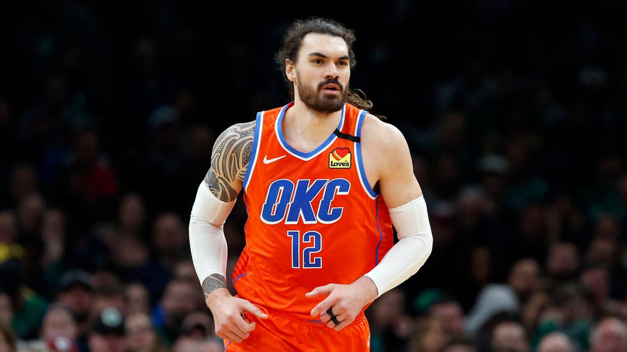 Steven Adams Red Okc 12 Wallpaper